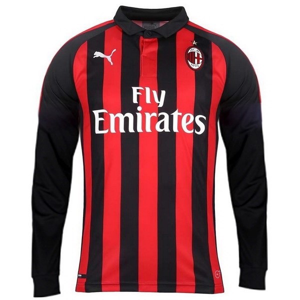 Camiseta AC Milan 1ª ML 2018-2019 Rojo